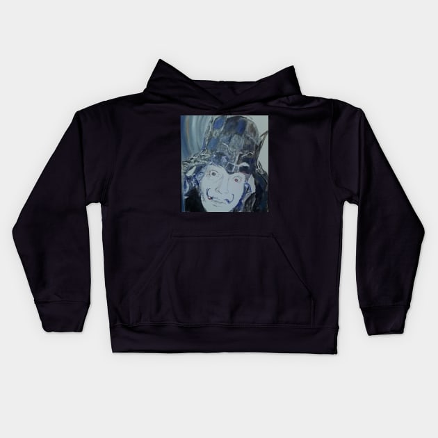 Salvador dali Kids Hoodie by Mike Nesloney Art